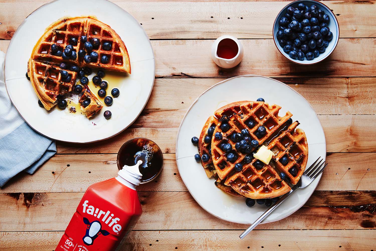 Spiced Blueberry Waffles Recipe