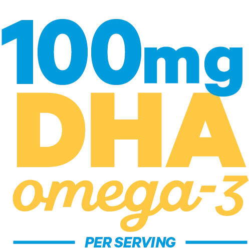 100mg DHA omega-3 per serving